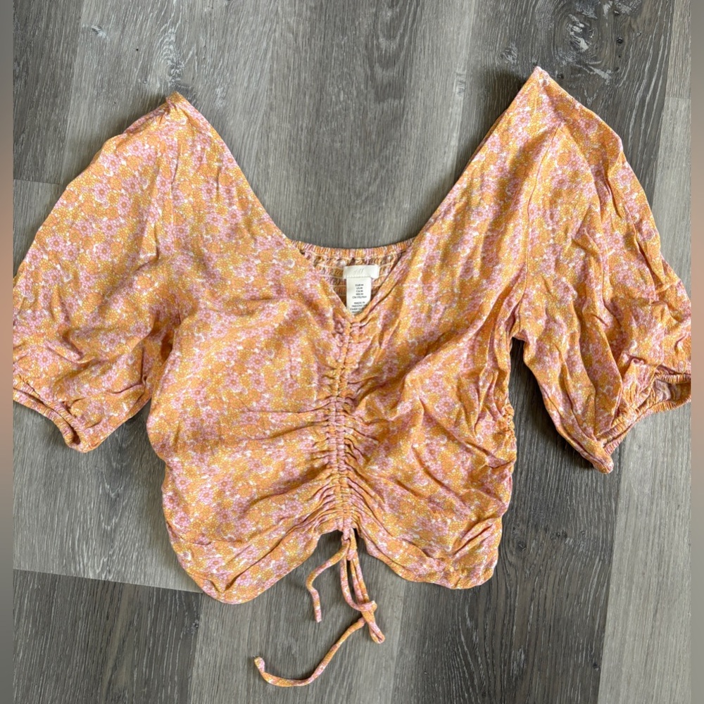 H&M Floral Crop Top